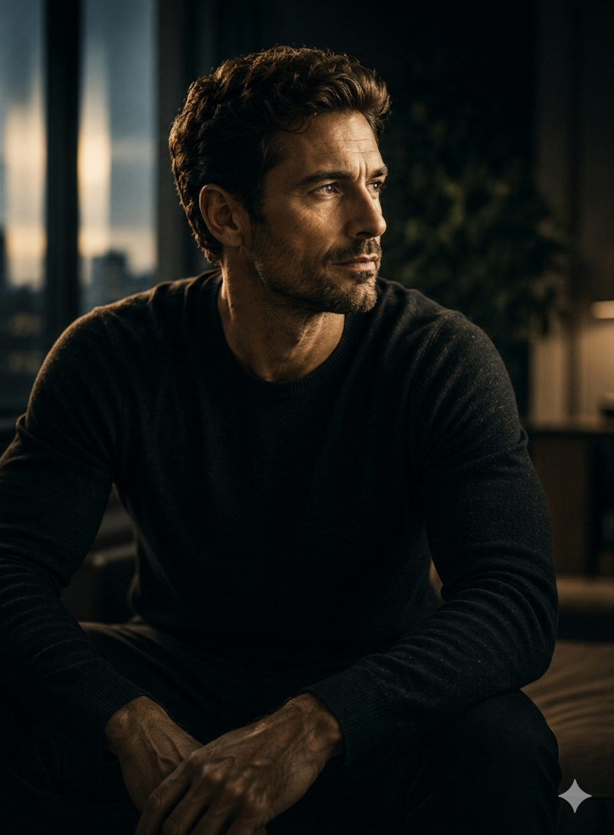 Man looking thoughtfully